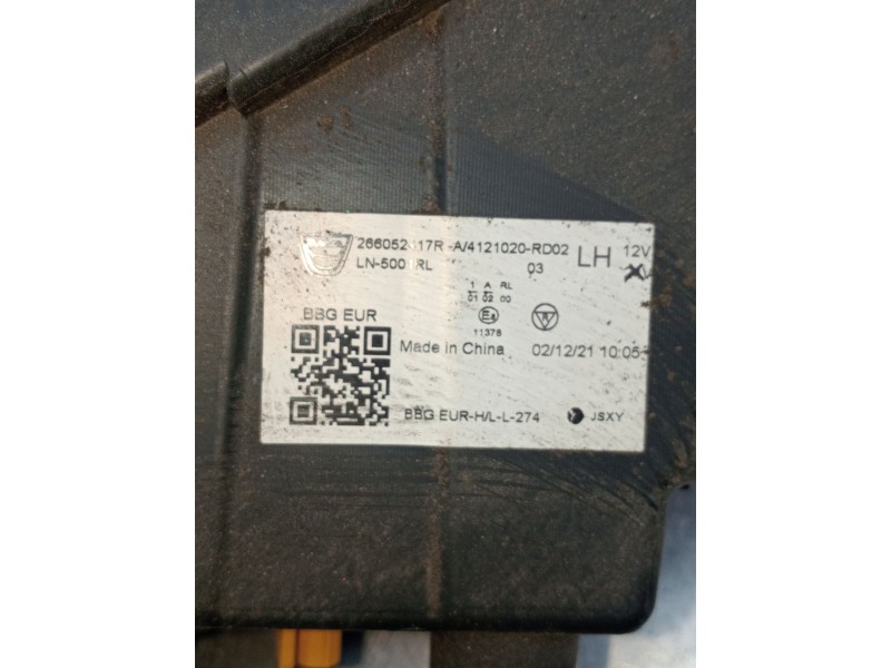 Recambio de piloto delantero izquierdo para dacia spring ev (b6m1) referencia OEM IAM LN5001RL 266052417R 4121020RD02