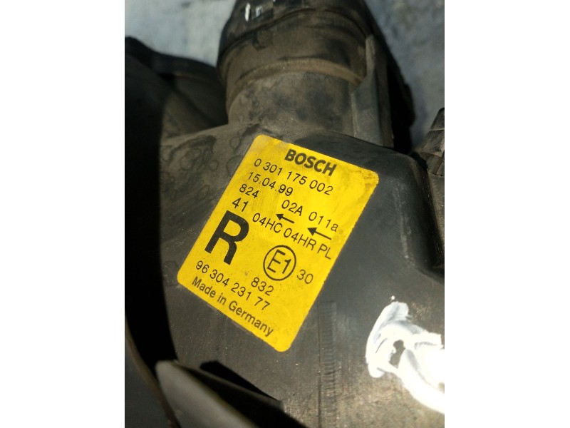 Recambio de faro derecho para peugeot 406 (8b) 2.0 hdi 110 referencia OEM IAM 9630423177  