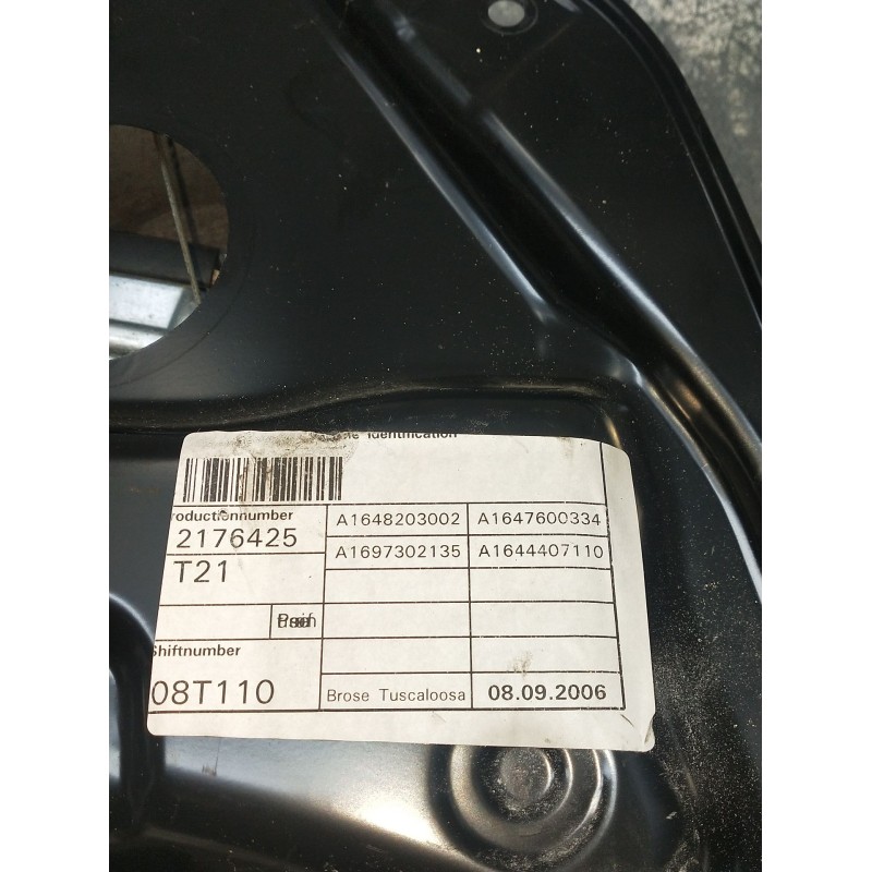 Recambio de elevalunas trasero izquierdo para mercedes-benz clase m (w164) 320 / 350 cdi (164.122) referencia OEM IAM A164820300