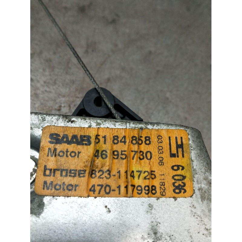 Recambio de elevalunas trasero izquierdo para saab 9-5 (ys3e) 2.3 turbo referencia OEM IAM 5184868 4695730 5P