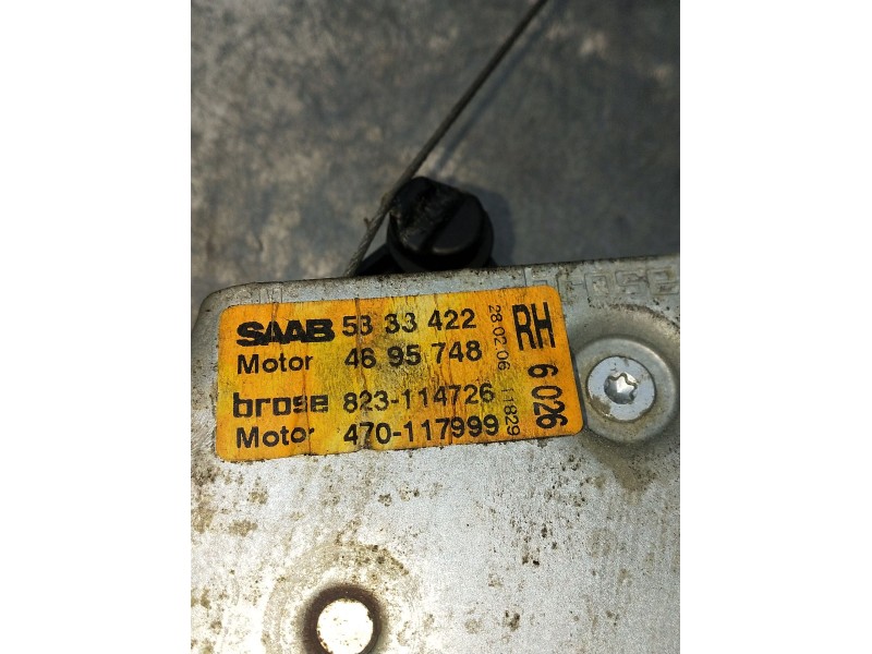 Recambio de elevalunas trasero derecho para saab 9-5 (ys3e) 2.3 turbo referencia OEM IAM 5333422 4695748 5P