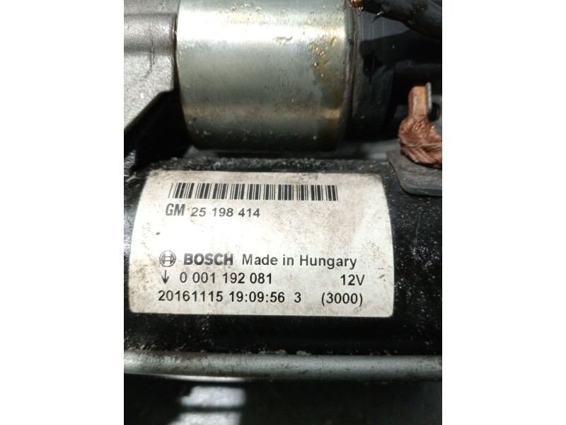 Recambio de motor arranque para opel corsa e (x15) 1.4 (08, 68) referencia OEM IAM 251984414 0001192081 