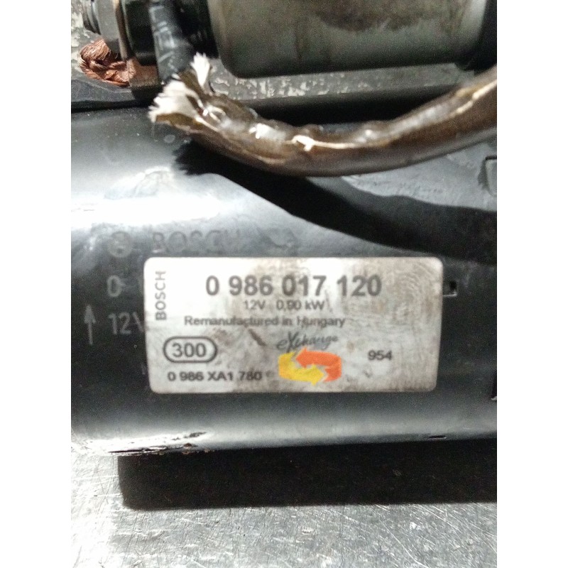 Recambio de motor arranque para opel meriva a monospace (x03) 1.6 16v (e75) referencia OEM IAM 0986017120 0986XA1780 