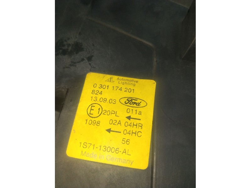 Recambio de faro izquierdo para ford mondeo iii sedán (b4y) 1.8 16v referencia OEM IAM 0301174201 1S7113006AL 