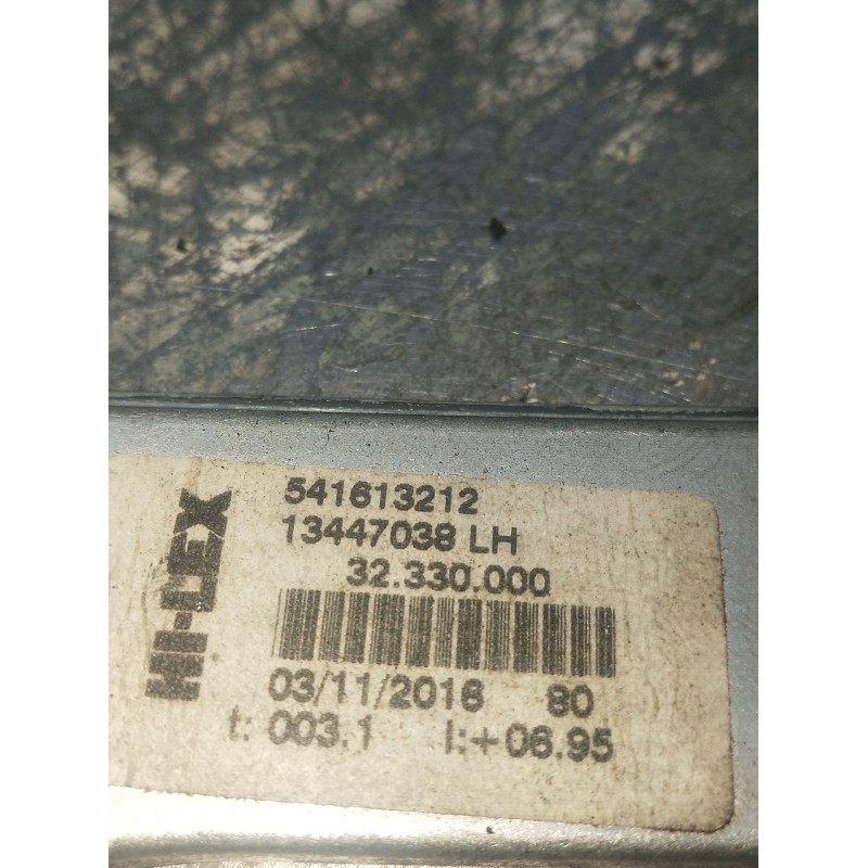 Recambio de elevalunas delantero izquierdo para opel corsa e (x15) 1.4 (08, 68) referencia OEM IAM 541613212 13447038LH 5P
