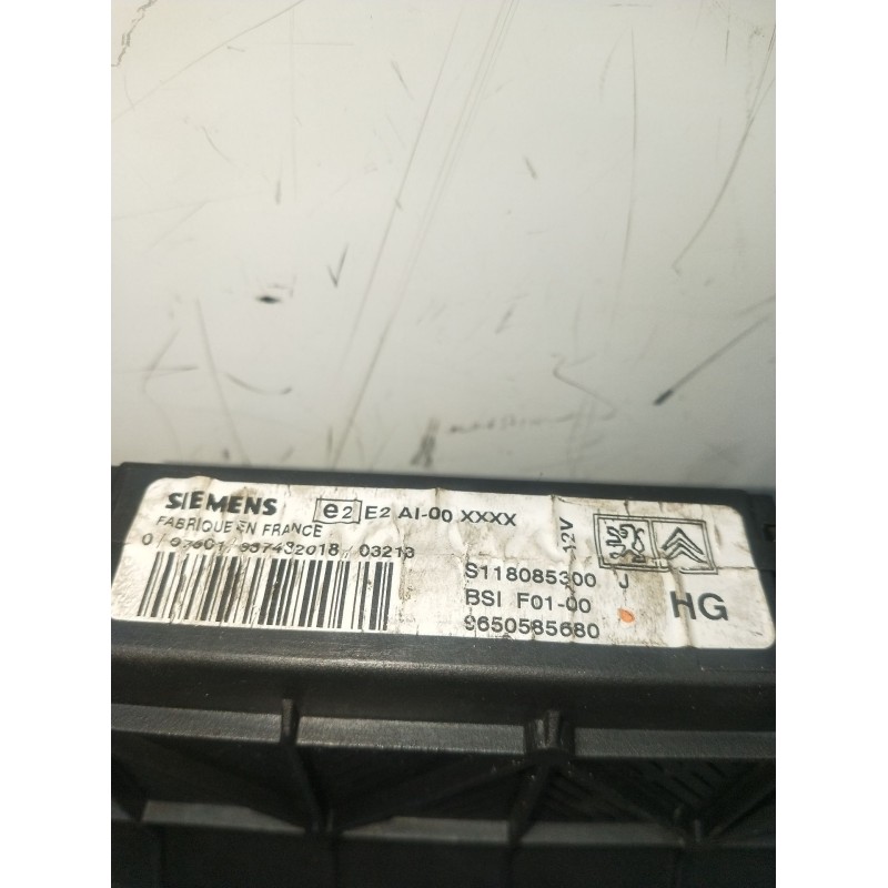 Recambio de caja reles / fusibles para citroën c3 pluriel (hb_) 1.6 referencia OEM IAM S118085300 9650585680 BSIF0100