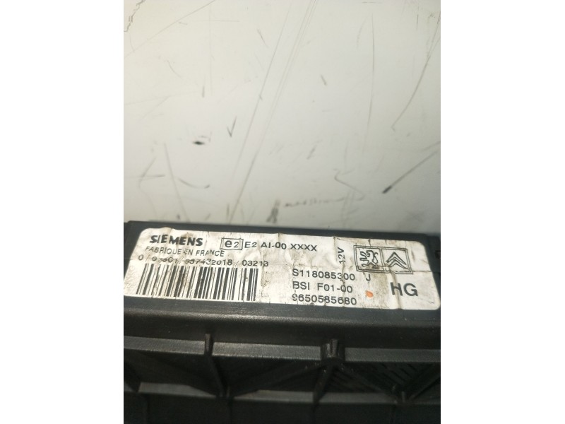 Recambio de caja reles / fusibles para citroën c3 pluriel (hb_) 1.6 referencia OEM IAM S118085300 9650585680 BSIF0100