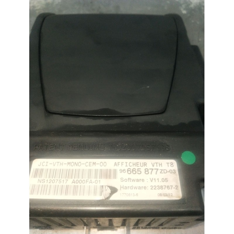 Recambio de pantalla multifuncion para peugeot 5008 (0u_, 0e_) 1.6 hdi referencia OEM IAM 96665877ZD03  