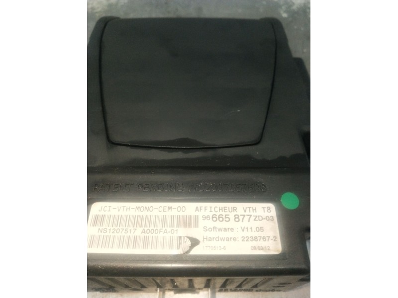 Recambio de pantalla multifuncion para peugeot 5008 (0u_, 0e_) 1.6 hdi referencia OEM IAM 96665877ZD03  