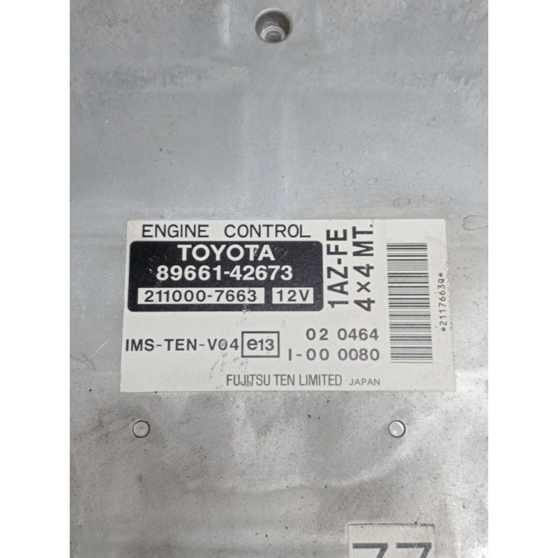 Recambio de centralita motor uce para toyota rav 4 ii (_a2_) 2.0 4wd (aca21, aca20) referencia OEM IAM 8966142673 2110007663 