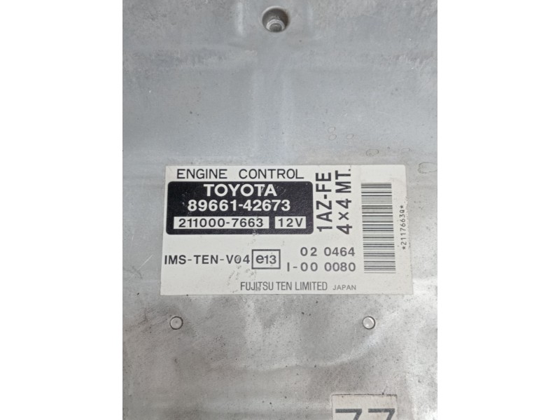 Recambio de centralita motor uce para toyota rav 4 ii (_a2_) 2.0 4wd (aca21, aca20) referencia OEM IAM 8966142673 2110007663 