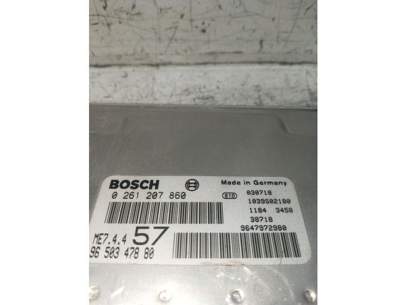 Recambio de centralita motor uce para citroën c3 pluriel (hb_) 1.6 referencia OEM IAM 0261207860 9650347880 