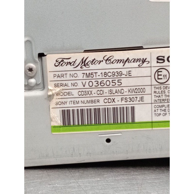 Recambio de sistema audio / radio cd para ford focus ii (da_, hcp, dp) 1.8 tdci referencia OEM IAM 7M5T18C939JE  