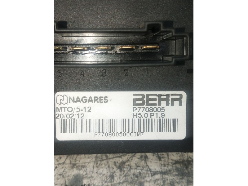 Recambio de resistencia calefaccion para peugeot 5008 (0u_, 0e_) 1.6 hdi referencia OEM IAM P770800500CIM7  