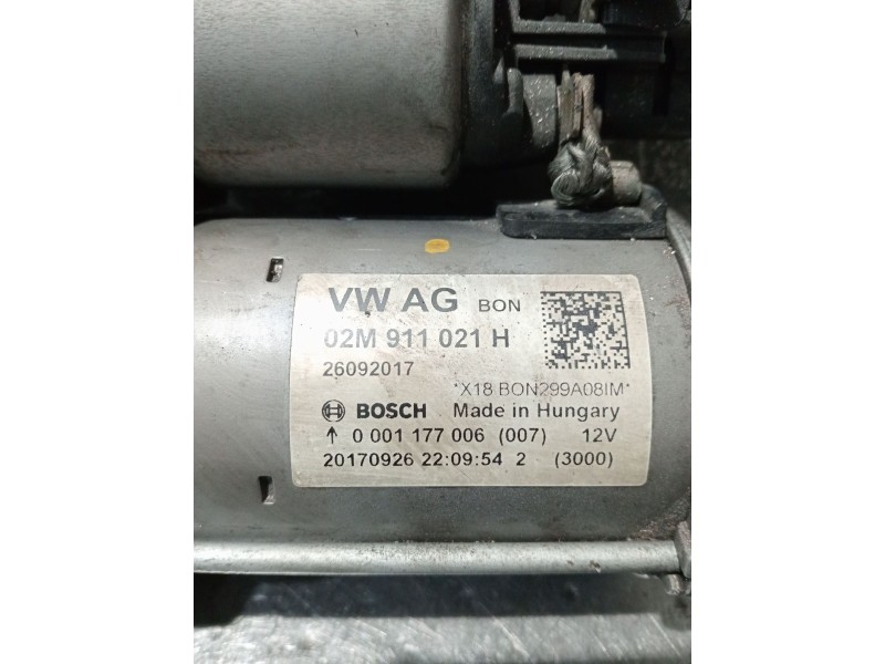 Recambio de motor arranque para skoda citigo (nf1) 1.0 referencia OEM IAM 02M911021 26092017 0001177006