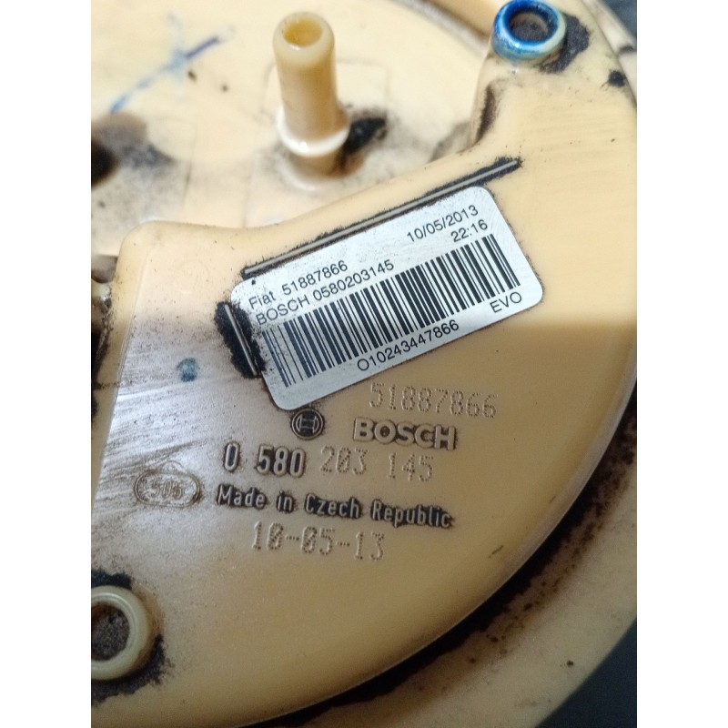 Recambio de bomba combustible para fiat 500l (351_, 352_) 1.3 d multijet (199lxy1a, 199lxy11) referencia OEM IAM 51887866 058020