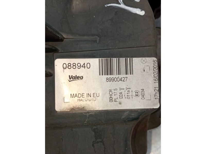 Recambio de faro derecho para renault laguna ii (bg0/1_) 1.9 dci (bg1a, bg1v) referencia OEM IAM 89900427 088940 