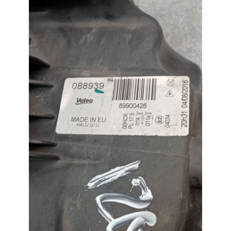 Recambio de faro izquierdo para renault laguna ii (bg0/1_) 1.9 dci (bg1a, bg1v) referencia OEM IAM 89900426 088939 