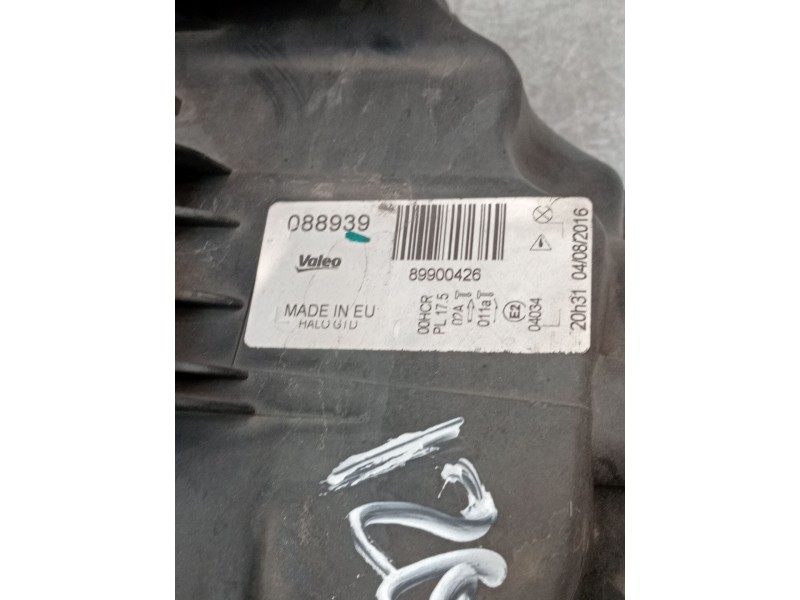 Recambio de faro izquierdo para renault laguna ii (bg0/1_) 1.9 dci (bg1a, bg1v) referencia OEM IAM 89900426 088939 