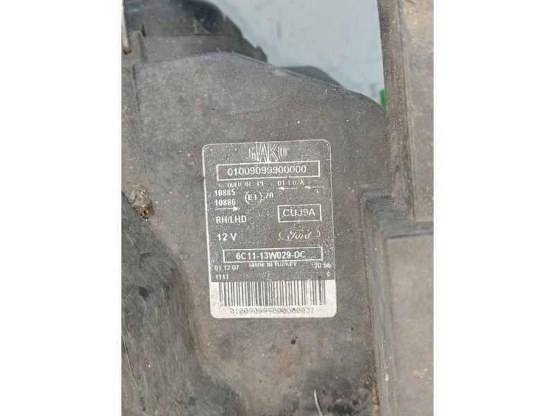 Recambio de faro derecho para ford transit furgoneta (fa_ _) 2.2 tdci referencia OEM IAM 6C1113W029DC  