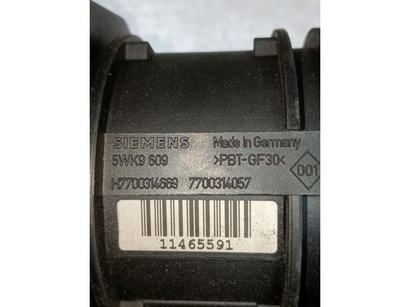 Recambio de caudalimetro para renault laguna ii grandtour (kg0/1_) 1.9 dci (kg0g) referencia OEM IAM 5WK9609 H7700314669 7700314