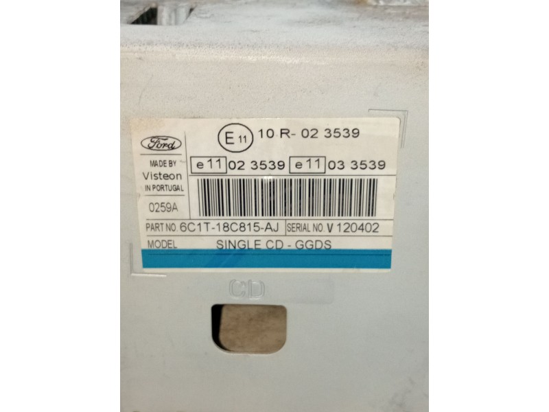 Recambio de sistema audio / radio cd para ford transit furgoneta (fa_ _) 2.2 tdci referencia OEM IAM 6C1T18C815AJ  