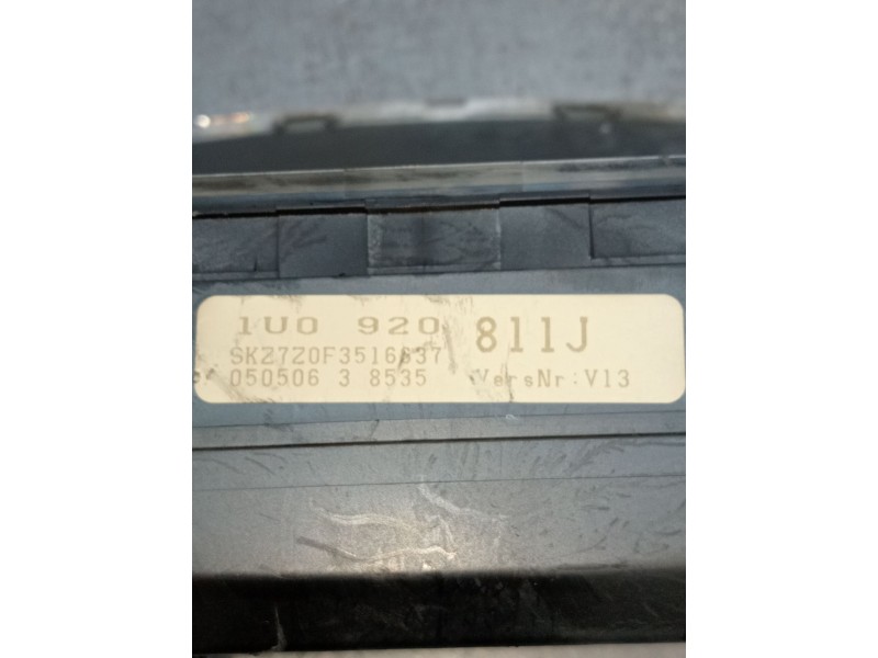 Recambio de cuadro instrumentos para skoda octavia i (1u2) 1.9 tdi referencia OEM IAM 1U0920811J SKZ7Z0F3516637 05050638535