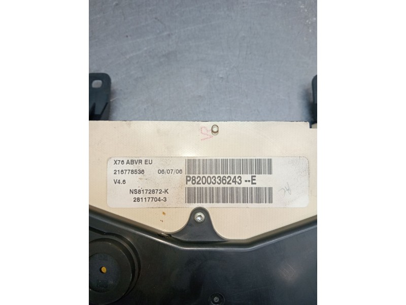 Recambio de cuadro instrumentos para renault kangoo (kc0/1_) 1.5 dci referencia OEM IAM P8200336243E  