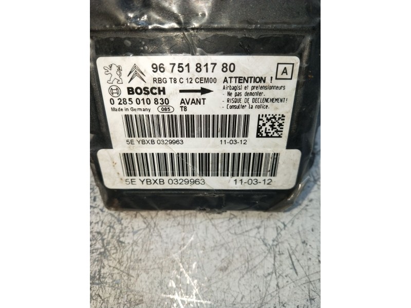 Recambio de kit airbag para peugeot 5008 (0u_, 0e_) 1.6 hdi referencia OEM IAM 9675181780 0285010830 