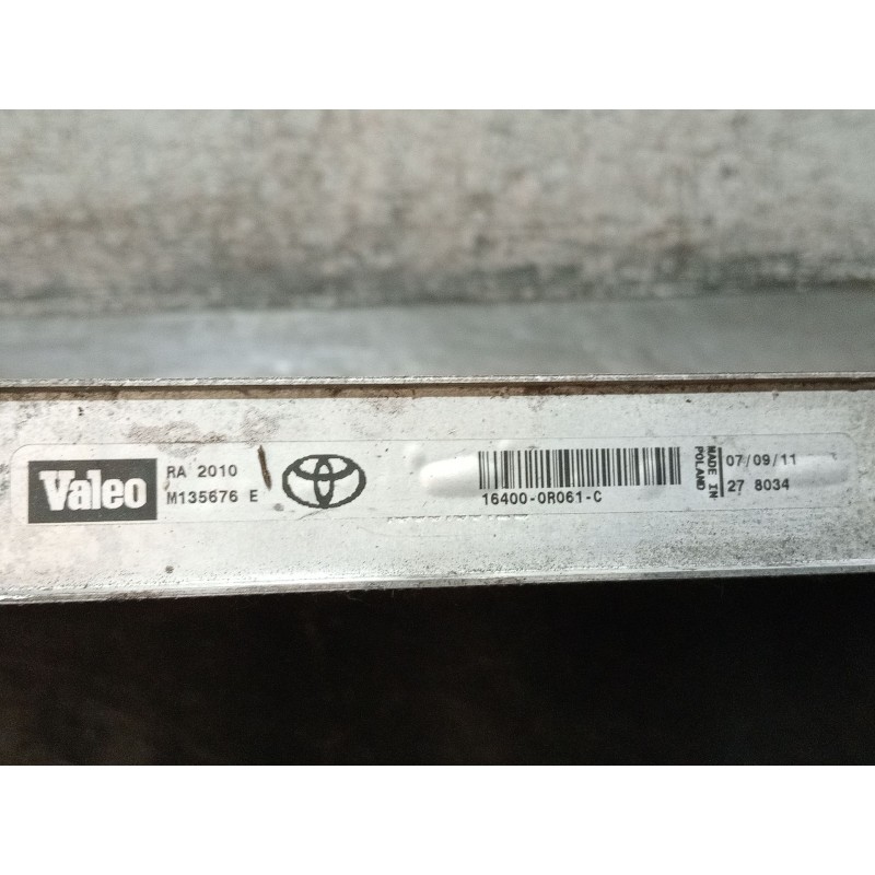 Recambio de radiador agua para toyota avensis sedán (_t27_) 2.0 d-4d (adt270_) referencia OEM IAM 164000R061C M135676E 