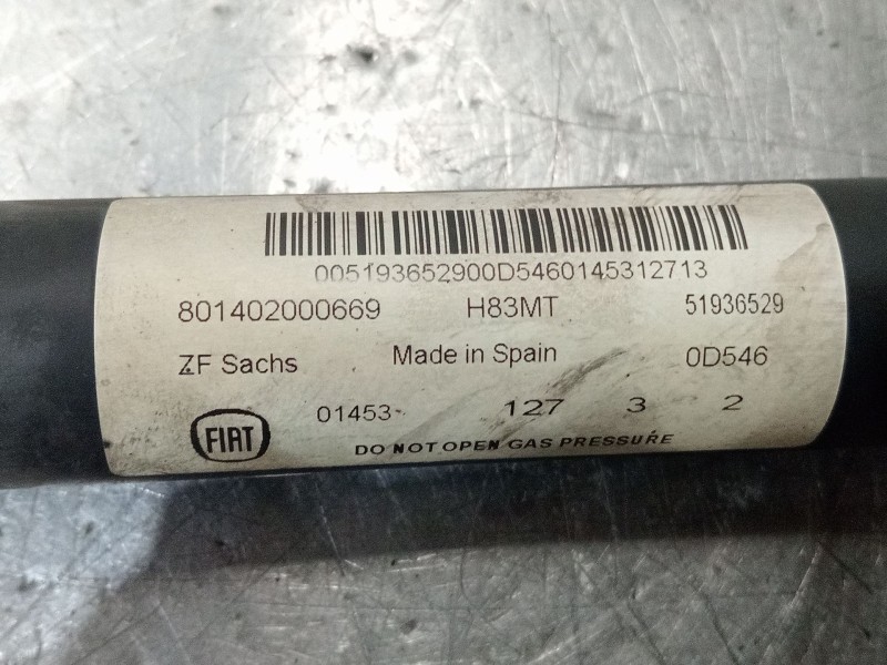 Recambio de amortiguador trasero derecho para fiat 500l (351_, 352_) 1.3 d multijet (199lxy1a, 199lxy11) referencia OEM IAM 5193