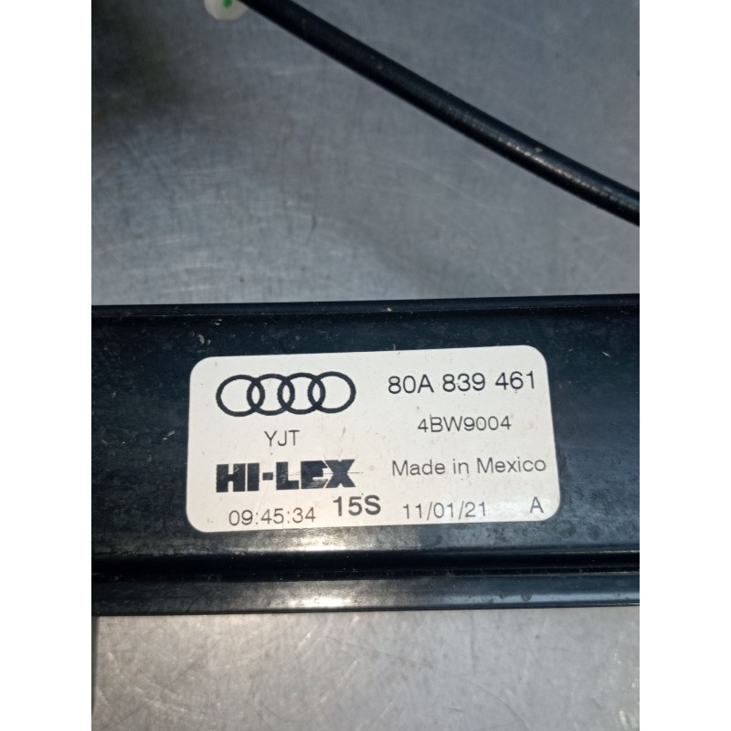 Recambio de elevalunas trasero izquierdo para audi q5 (fyb, fyg) 40 tdi mild hybrid quattro referencia OEM IAM 80A839461 4BW9004
