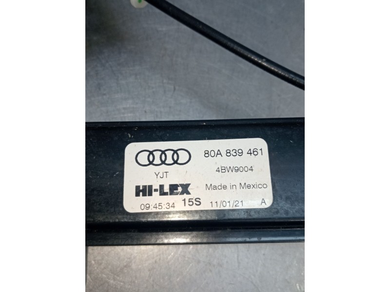 Recambio de elevalunas trasero izquierdo para audi q5 (fyb, fyg) 40 tdi mild hybrid quattro referencia OEM IAM 80A839461 4BW9004