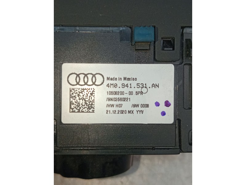 Recambio de mando luces para audi q5 (fyb, fyg) 40 tdi mild hybrid quattro referencia OEM IAM 4M0941531AN 1050820000 