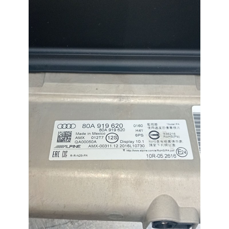 Recambio de pantalla multifuncion para audi q5 (fyb, fyg) 40 tdi mild hybrid quattro referencia OEM IAM 80A919620  