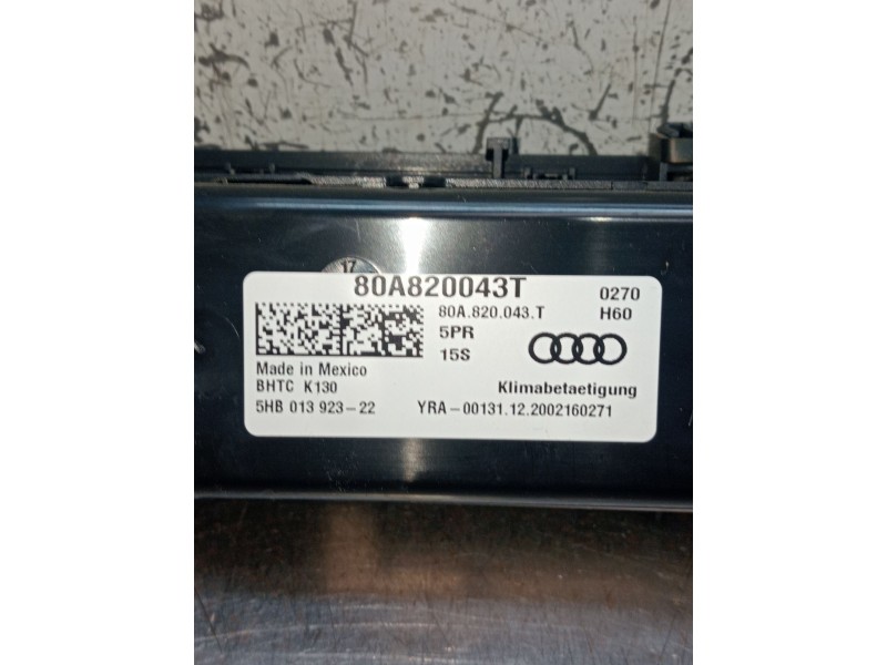 Recambio de mando calefaccion / aire acondicionado para audi q5 (fyb, fyg) 40 tdi mild hybrid quattro referencia OEM IAM 80A8200