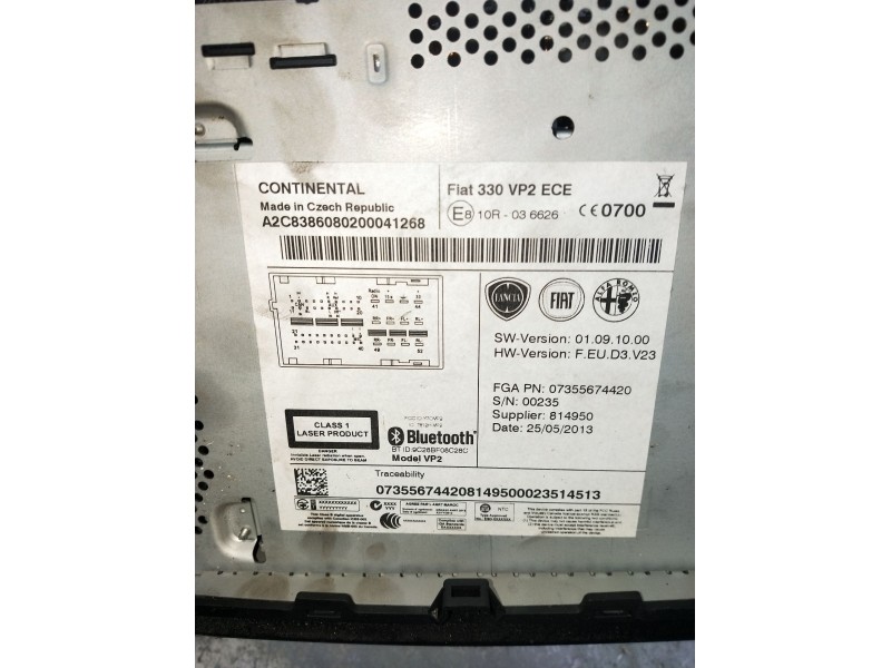 Recambio de pantalla multifuncion para fiat 500l (351_, 352_) 1.3 d multijet (199lxy1a, 199lxy11) referencia OEM IAM 330VP2ECE 0