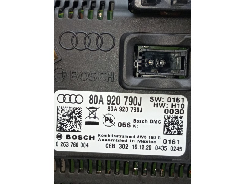Recambio de cuadro instrumentos para audi q5 (fyb, fyg) 40 tdi mild hybrid quattro referencia OEM IAM 0263760004 80A920790J 
