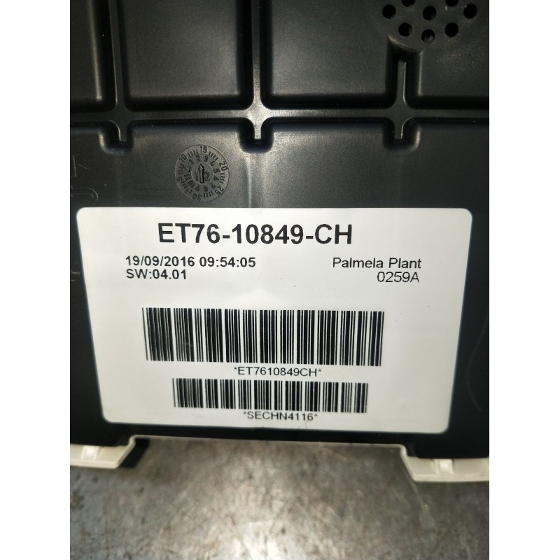Recambio de cuadro instrumentos para ford transit courier b460 furgoneta/monovolumen 1.5 tdci referencia OEM IAM ET7610849CH  