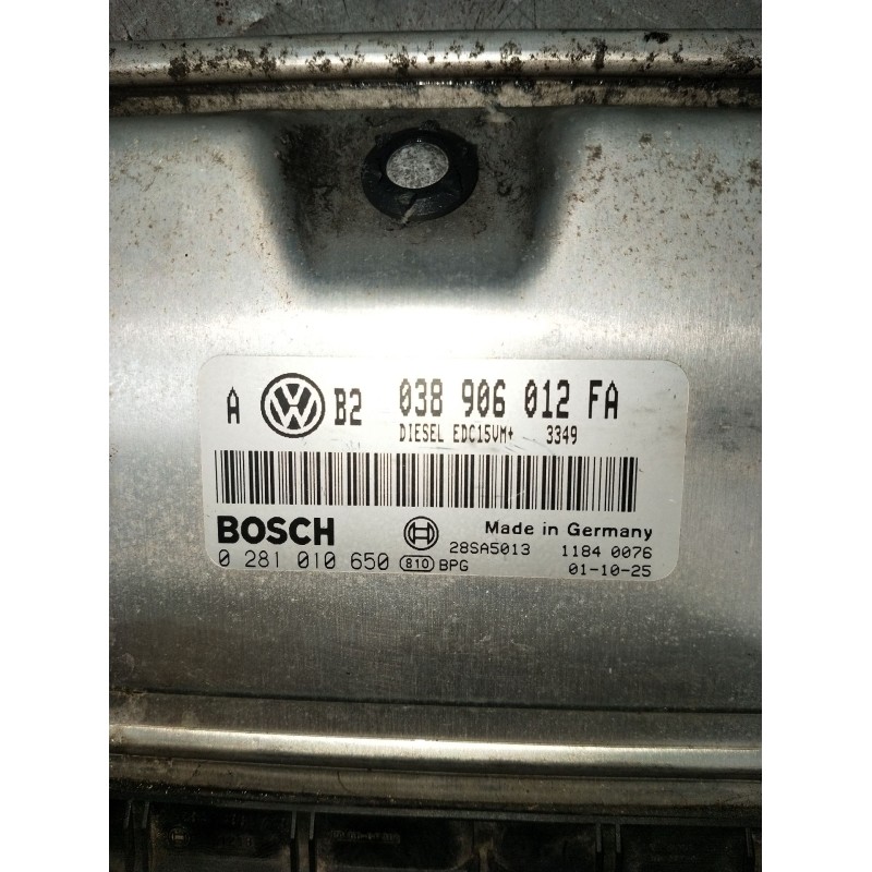Recambio de centralita motor uce para volkswagen bora i (1j2) 1.9 tdi referencia OEM IAM 0281010650 038906012FA 