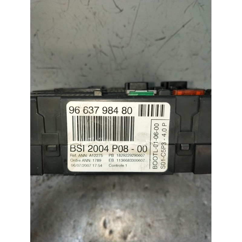 Recambio de caja reles / fusibles para citroën c4 i (lc_) 1.6 hdi referencia OEM IAM 9663798480 BSI2004P0800 