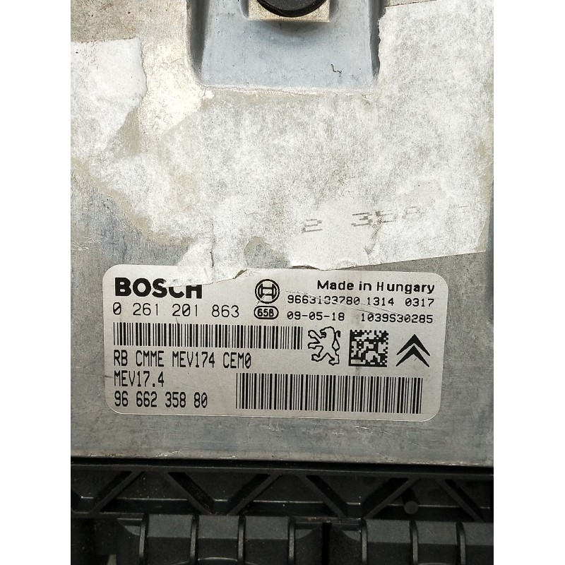 Recambio de centralita motor uce para peugeot 308 i (4a_, 4c_) 1.6 16v referencia OEM IAM 0261201863 9666235880 9663193780 1039S