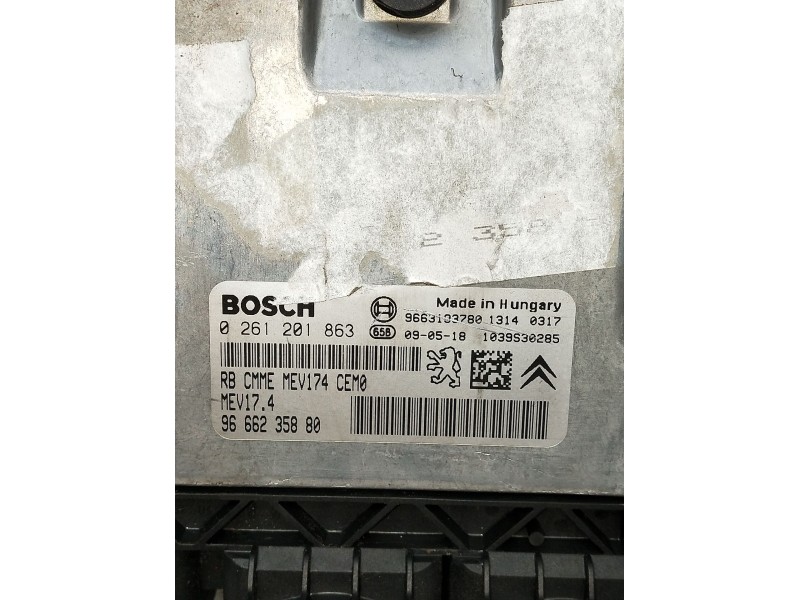 Recambio de centralita motor uce para peugeot 308 i (4a_, 4c_) 1.6 16v referencia OEM IAM 0261201863 9666235880 9663193780 1039S
