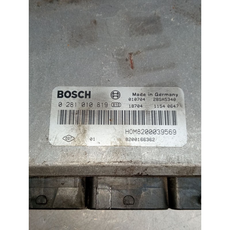 Recambio de centralita motor uce para renault megane i (ba0/1_) 1.9 dci (ba05, ba1f) referencia OEM IAM 0281010819 HOM8200039569