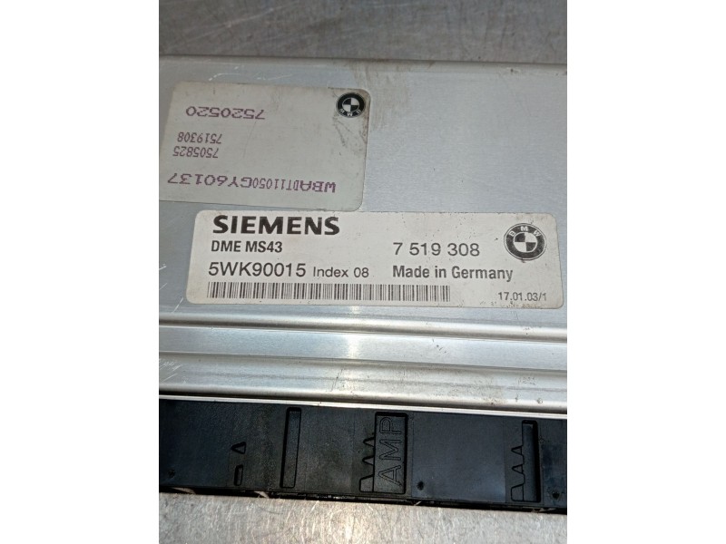 Recambio de centralita motor uce para bmw 5 (e39) 520 i referencia OEM IAM 7519308 5WK90015 