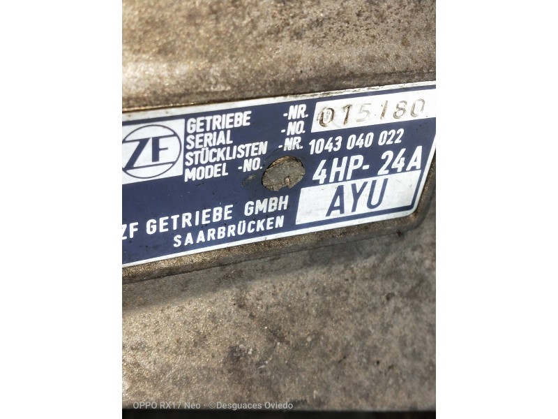 Recambio de caja cambios para audi v8 (d11) referencia OEM IAM AYU 015180 