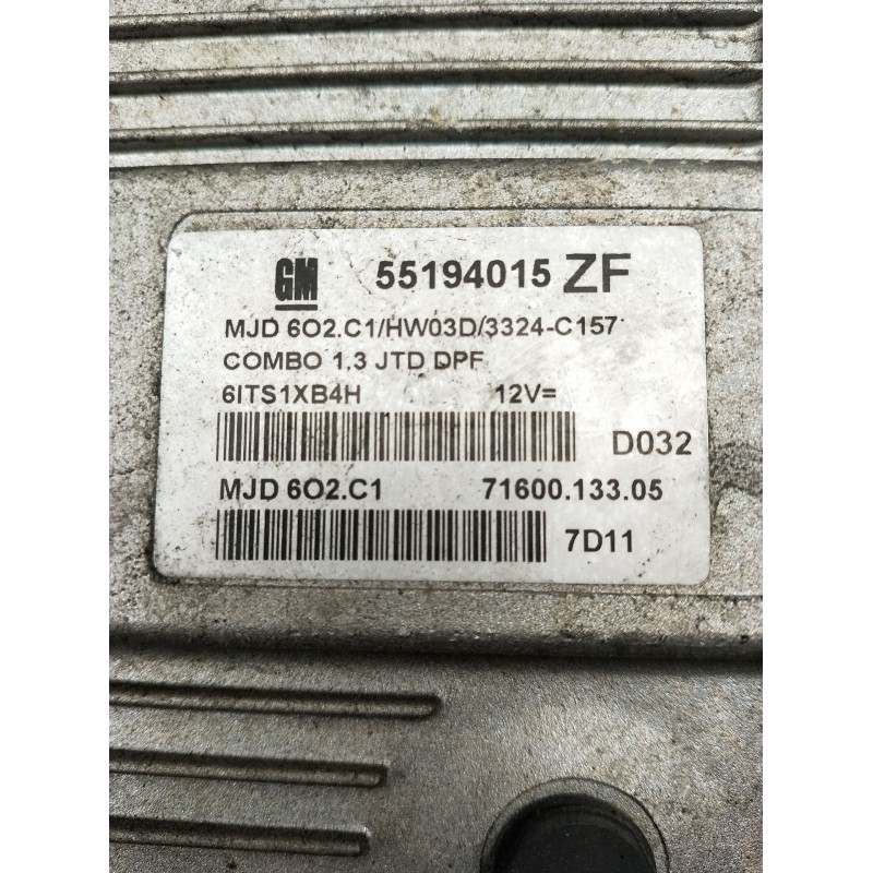 Recambio de centralita motor uce para opel combo tour 1.3 cdti 16v referencia OEM IAM   