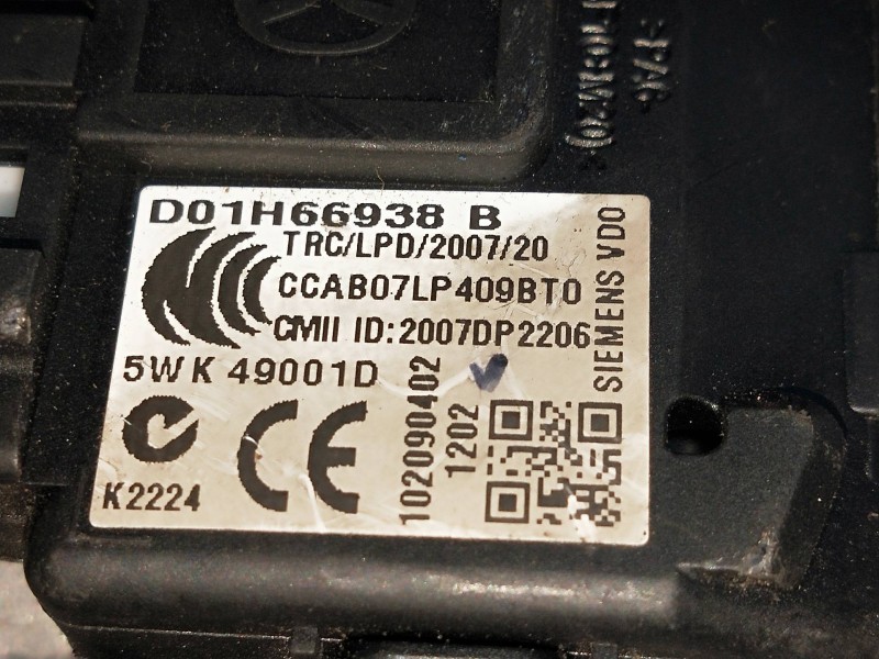 Recambio de conmutador de arranque para mazda 2 lim. (de) 1.6 crtd active + (5-ptas.) (66kw) referencia OEM IAM D01H66938B  