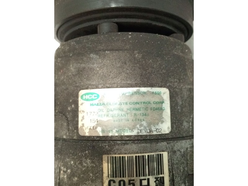 Recambio de compresor aire acondicionado para hyundai matrix (fc) 1.5 crdi referencia OEM IAM DEYDA02  