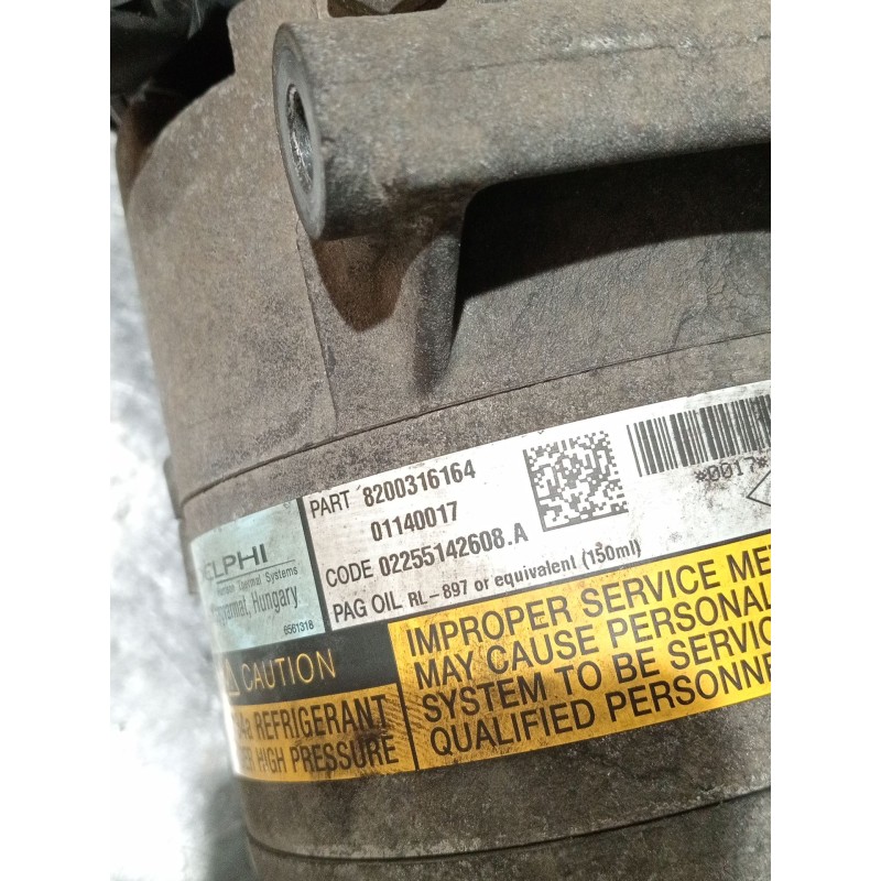 Recambio de compresor aire acondicionado para renault scénic ii (jm0/1_) 1.5 dci (jm02, jm13) referencia OEM IAM 8200316164  